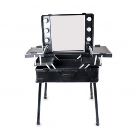 Table Maquillage Lumineuse Portable Noire 