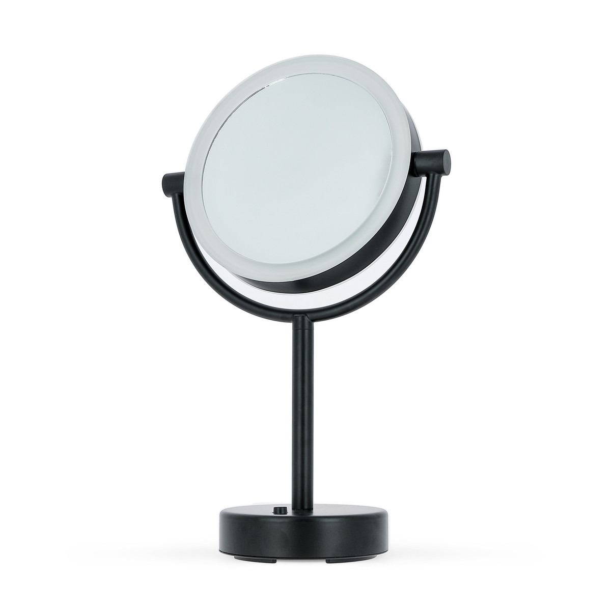 Miroir LED Noir Rond sur Pied GX5 - Altesse - - Gouiran Beauté
