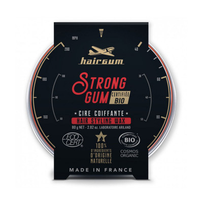 Cire Strong Gum BIO - 80g - Bouclés, Normaux - Brillant, Fixant