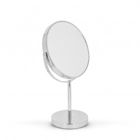 Miroir double face sur pied 20 cm Chrome gross. x7