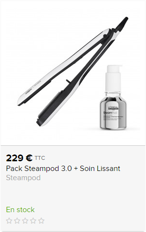 Pack Steampod 3.0 - lisseur + soin lissant